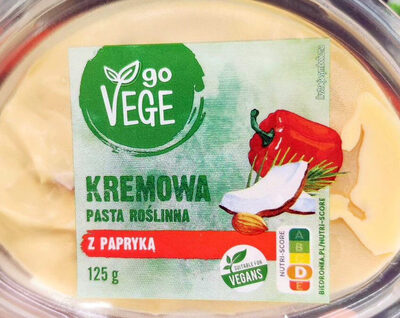 Kremowa pasta roślinna z papryką Go Vege
