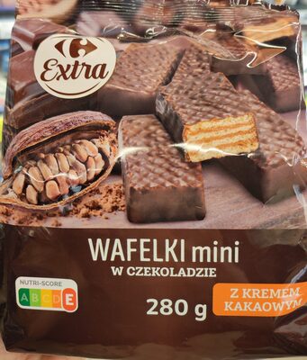 Wafelki mini w czekoladzie Carrefour