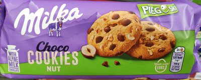 Choco cookies nuts Pieguski Milka