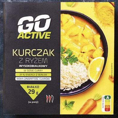 Kurczak w Sosie Curry z Ryżem i Warzywami GO ACTIVE