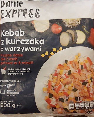 Kebab z kurczaka z warzywami Danie Express