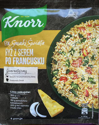 FIX Smaki Świata - ryż z serem po francusku Knorr