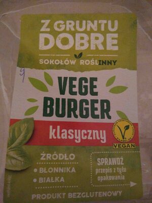 Vege burger klasyczny Z gruntu dobre