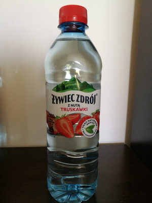 Żywiec Zdrój z Nutą. Napój niegazowany o smaku truskawkowym.