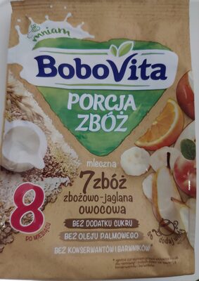 Kaszka Mleczna 7 Zbóż Zbożowo-Jaglana Owocowa BoboVita