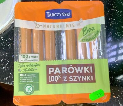 Naturalne Parówki 100% z szynki TARCZYŃSKI
