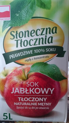 Sok jabłkowy tłoczony Słoneczna Tłocznia
