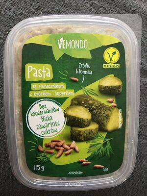 Pasta ze słonecznikiem, z ogórkiem i koperkiem Vemondo
