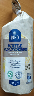Wafle Kukurydziane z Kaszą jaglaną i Pieprzem PANO