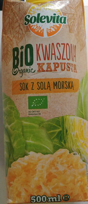 Bio sok z kapusty kwaszonej z solą morską. Solevita