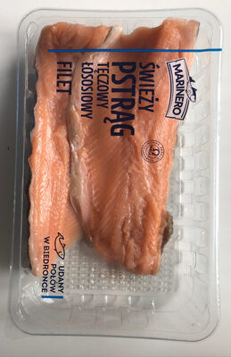 Świeży pstrąg tęczowy łososiowy filet Marinero