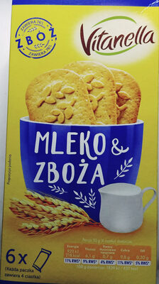 Ciasteczka wielozbożowe z dodatkiem mleka Vitanella