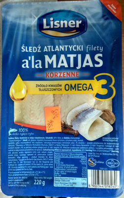 Śledź atlantycki filety a'la Matjas korzenne Lisner