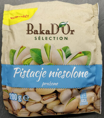 Pistacje niesolone prażone BakaDOr