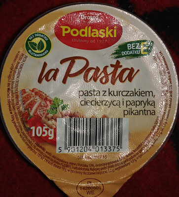 Pasta z kurczakiem, ciecierzycą i papryką Podlaski
