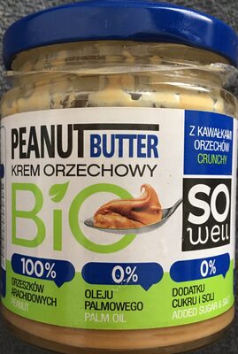 Peanut Butter Bio - Krem orzechowy crunchy So well