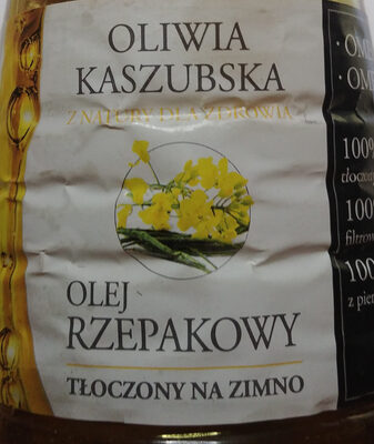 Olej rzepakowy tłoczony na zimno Oliwa kaszubska