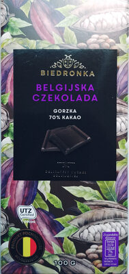 Belgijska czekolada 70% Biedronka