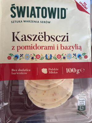 Ser kaszubski z pomidorami i bazylią Światowid