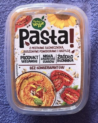 Pasta z pestkami slonecznika, suszonymi pomidorami i bazyla My best veggie