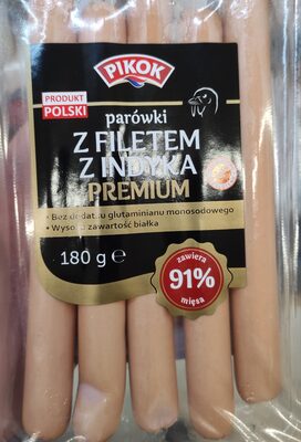 Parówki z filetem z indyka premium Pikok