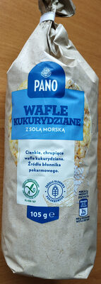 Wafle kukurydziane z solą morską Pano