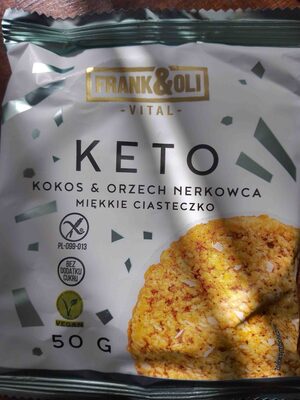 Keto kokos i orzech nerkowca miękkie ciasteczko Frank&oli