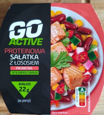 Proteinowa sałatka z łososiem pikantna Go Active