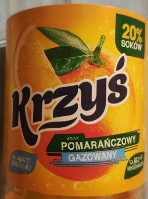 Krzyś - napój gazowany o smaku pomarańczowym Jurajska