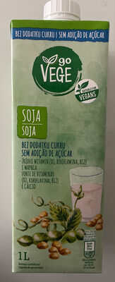 Soja - bez dodatku cukru Go Vege