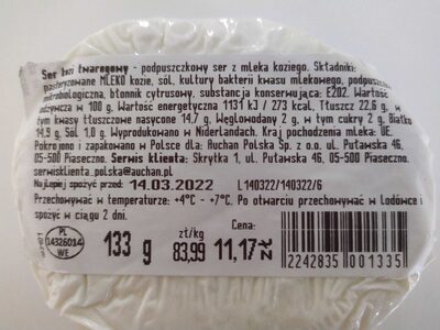 Ser kozi twarogowy Auchan