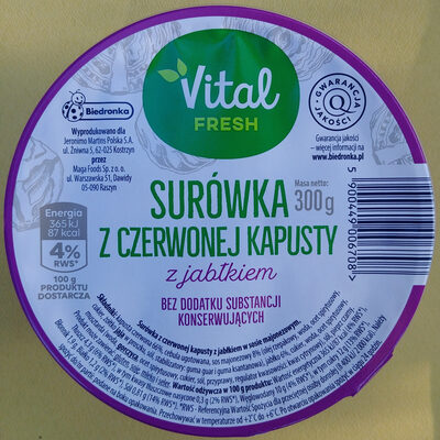 Surówka z czerwonej kapusty z jabłkiem Vital fresh