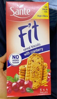 Cereal biscuits with cranberry Sante