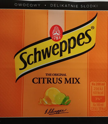 Napój gazowany o smaku cytrusowym. Schweppes