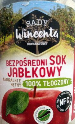 Bezpośredni Sok Jabłkowy Sady Wincenta