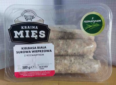 Kiełbasa biała surowa wieprzowa z rozmarynem Kraina mięs