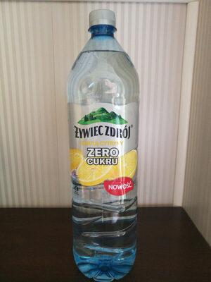 Żywiec Zdrój z Nutą, zero cukru. Napój niegazowany o smaku cytryny.