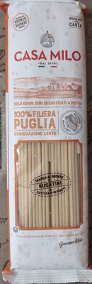 100% Filiera puglia, essiccazione lenta Casa Milo