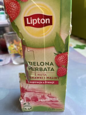 Zielona herbata z nutą truskawki i maliny Lipton