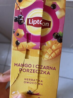 Herbata aromatyzowana mango i czarna porzeczka Lipton