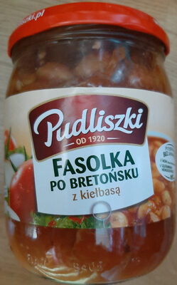 Fasolka po bretońsku z kiełbasą Pudliszki