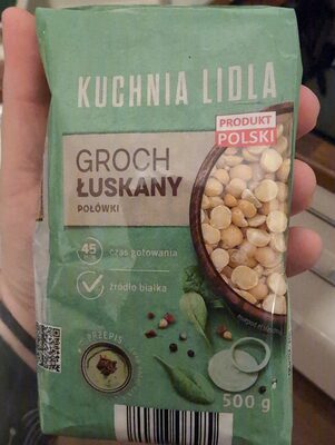 Yellow split peas, halves Kuchnia Lidla