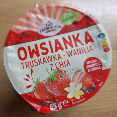 Owsianka truskawka-wanilia z chia Crownfield