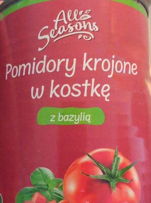 Pomidory krojone w kostkę z bazylią All Seasons