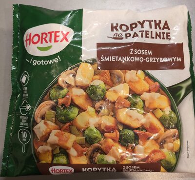 Kopytka na patelnię z sosem śmietankowo-grzybowym Hortex