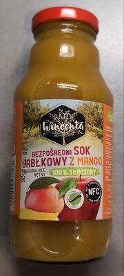 Bezpośredni sok jabłkowy z mango Sady Wincenta