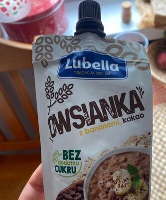 Owsianka z bananami, kakao Lubella