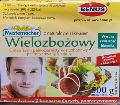 Chleb wielozbożowy żytni pełnoziarnisty Mestemacher