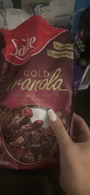 Gold granola brownie et cherry Sante