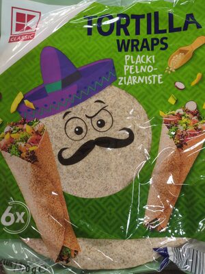 Placki pełnoziarniste tortilla K-Classic